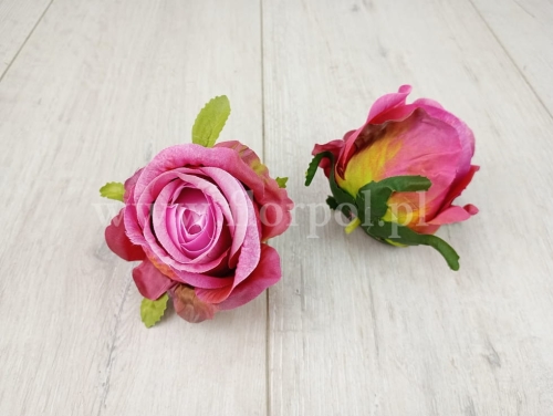 cieniowany pączek róży 12szt odc.różu (T137-23-0608)