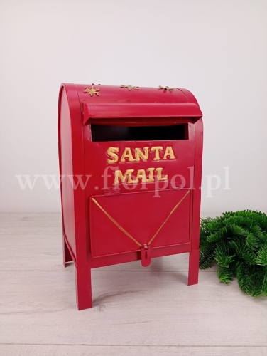 stojąca skrzynka na listy 1szt czerwony (5522)