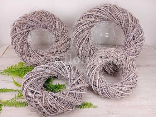 wianek skręcane gałązki fi50 bielony (BJHH-14)