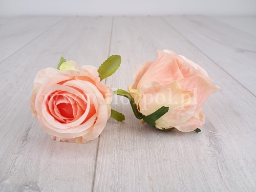 cieniowany pączek róży 12szt morela/pistacjowa zieleń (T137-23-0608)