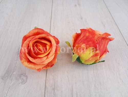 cieniowany pączek róży 12szt odc.pomarańczowego (T137-23-0608)