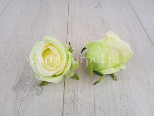 cieniowany pączek róży 12szt pistacja/wanilia (T137-23-0608)