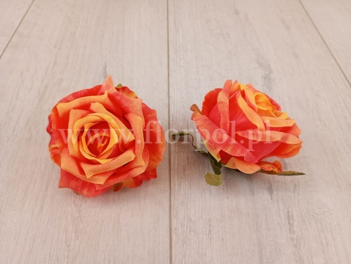 róża cieniowana wyrobowa 12szt odc.pomarańczowego (T137-23-0610)