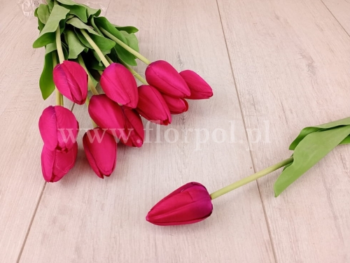 tulipan w pęczku 12szt magenta (ART259)