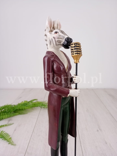 zebra z mikrofonem 1szt brązowy/zielony (24PRO022)