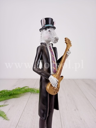 koń z gitarą 1szt czarny (24PRO023)