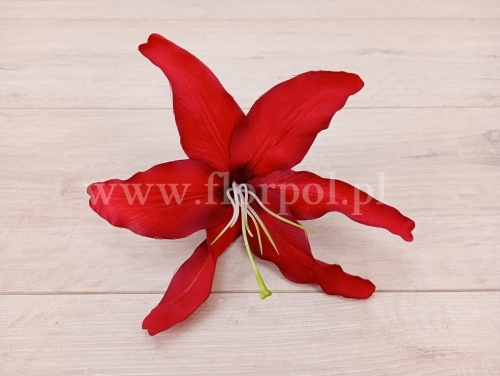 lilia wyrobowa 12szt czerwony