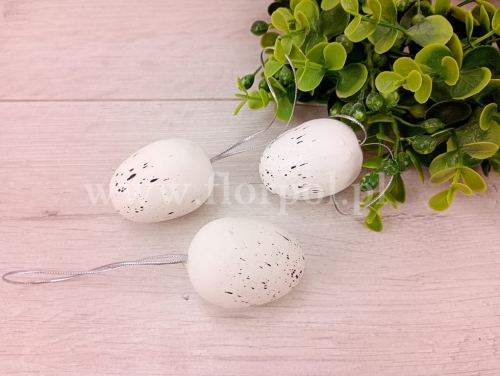 pisanka zawieszka 6szt biały (U-51875)