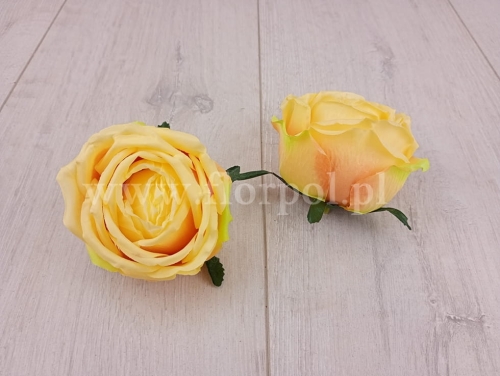 róża wyrobowa - makówka 12szt żółty (T137-23-0639)