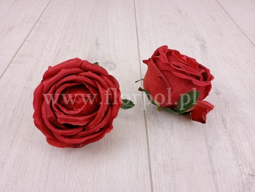 róża wyrobowa - makówka 12szt czerwień  (T137-23-0639)
