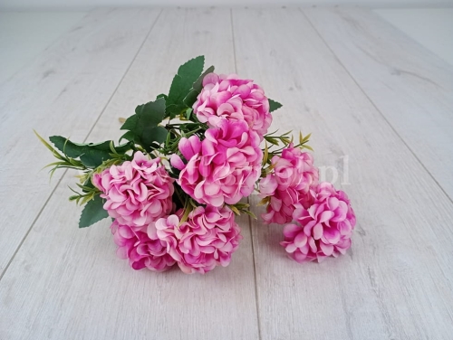 pełna pelargonia w bukieciku 1szt różowy (A13-11)