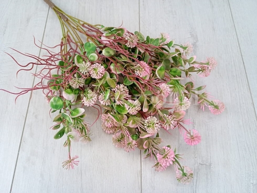 bukiet eukaliptusa z okrągłym listkiem i ostem 2szt j.róż