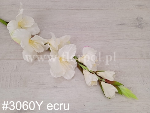 Mieczyk atłasowy  1szt #3060Y ecru (SUN367)