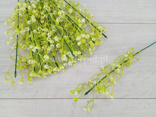 len łodyga 12szt zielony/ecru (Z751)