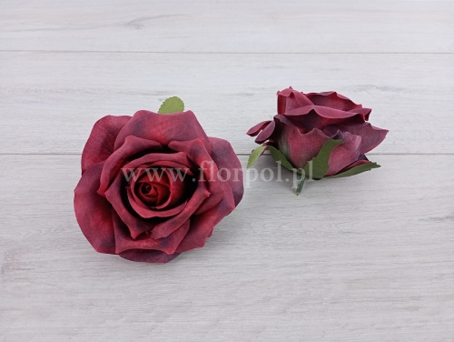 róża cieniowana wyrobowa 12szt bordo (T137-23-0610)