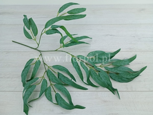 liście wierzby - gałąź 12szt zieleń/blada zieleń (CF39-001)