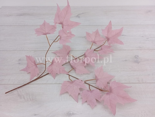 gałąź - liście klonu 12szt #8 lila (NO1)