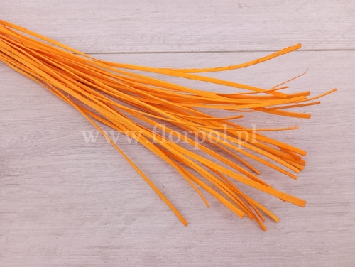 rattan płaski / paski / prasowany 1op pomarańczowy
