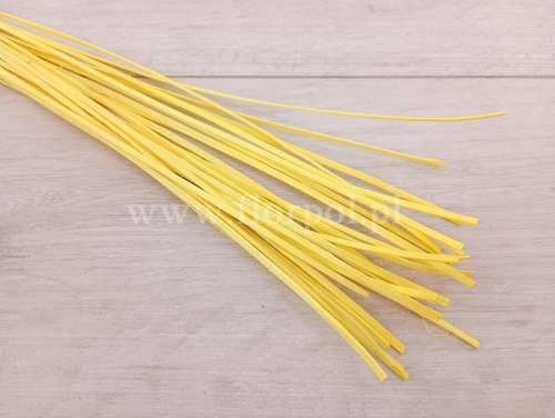 rattan płaski / paski / prasowany 1op żółty