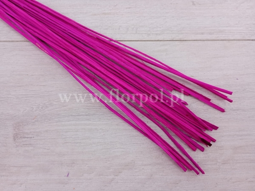 rattan płaski / paski / prasowany 1op magenta