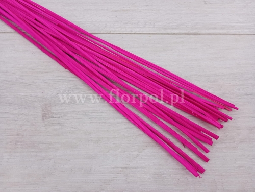 rattan płaski / paski / prasowany 1op intensywny róż
