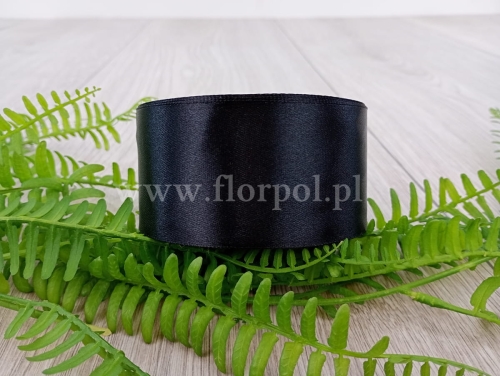 wstążka atłasowa gładka 1szt #900 czarny