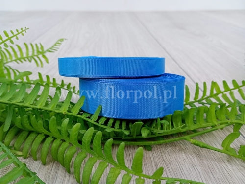 wstążka atłasowa Ryps 1szt #090 niebieski