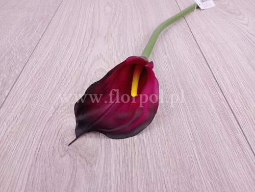 kalla gumowa 1szt aubergine yellow 92S (ANA1013)
