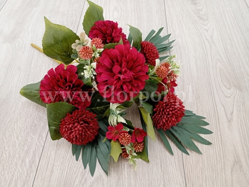 dalia z czosnkiem w stopniowanym bukiecie 1szt malinowy (KDGW230)