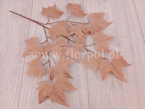 gałąź - liście klonu 12szt #9 beżowy(NO1)