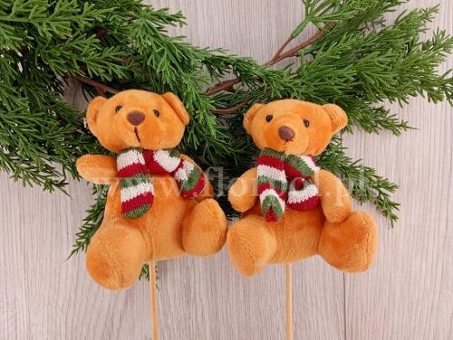 pluszowy miś w szaliku - pik 12szt karmelowy (DH20284CZ)