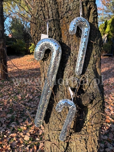 cukrowa laska - lusterka 1szt srebrny (HJ-24-VIP32)