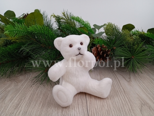 welurowy, polarny miś 1szt biały (BNPK-3-04636-25)
