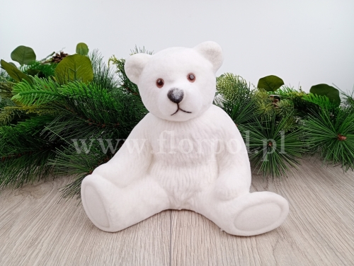welurowy, polarny miś 1szt biały (BNPK-3-04646-25)  