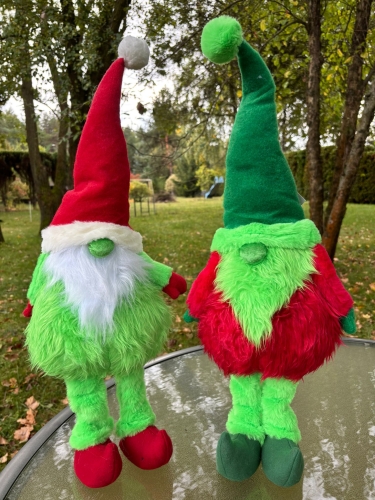 elf grinch - stojąca figurka 1szt czerwony/zielony