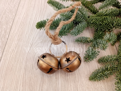 podwójny dzwoneczek 1szt miedziany (BNM-197-01709-24)