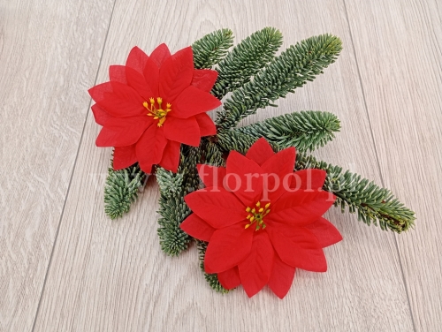 poinsecja wyrobowa 24szt czerwony