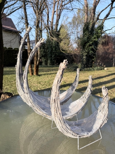 baza dekoracyjna księżyc 1kpl bielony  (BJBSKT1305) B1232026B