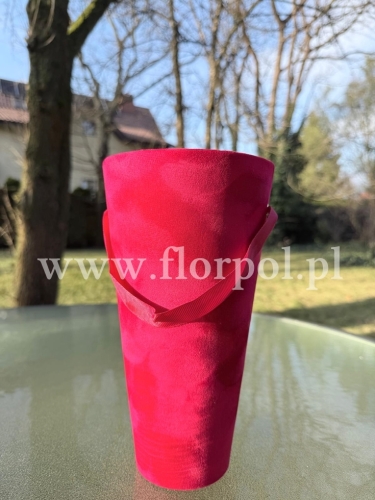 wazon welurowy - box 10szt czerwony (H2304327)