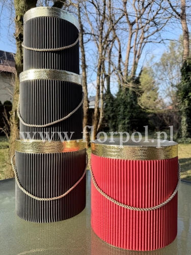 box z karbowaną powierzchnią 1kpl bordowy (CXM19051-3)