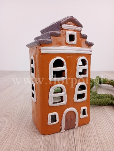 ceramiczny domek 1szt pomarańcz/grafit (BNC-235-01487-24)