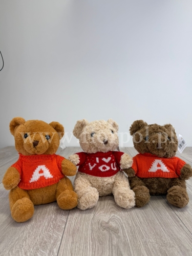 pluszowy miś w sweterku 1szt brązowy (H2504581)