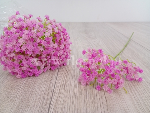 plastikowe kwiatki gipsówki 6szt róż/jasny róz (SUN455)