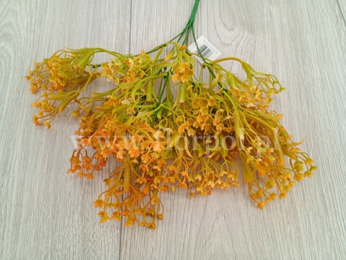 plastikowe kwiatki - bukiecik 1szt pomarańczowy (TT20210624)