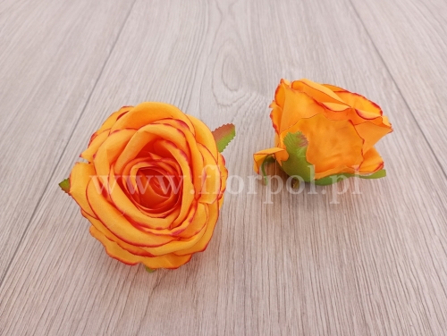 róża wyrobowa 12szt pomarańcz/czerwone brzegi (LR2320061)