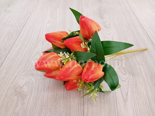 tulipan stożek w bukiecie 1szt pomarańcz (T60-25-2651)