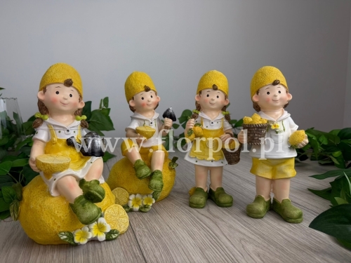 dziewczynka z koszykiem cytryn 1szt cytrynowy (CAT037)