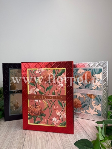 prostokątny box protea 3szt czerwony (25P564)