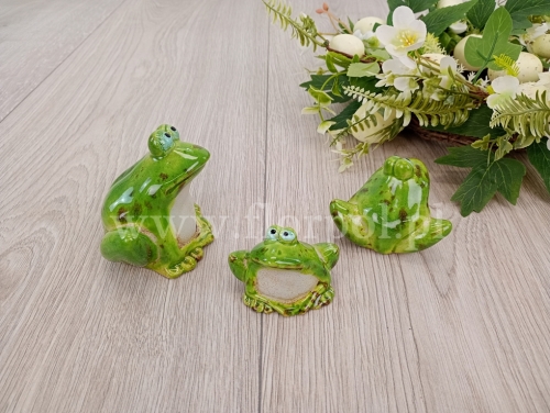siedząca żabka roz S 1szt zielony (U-26272)