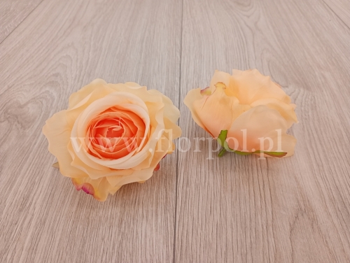róża wyrobowa 12szt jasny pomarańcz (ROA)